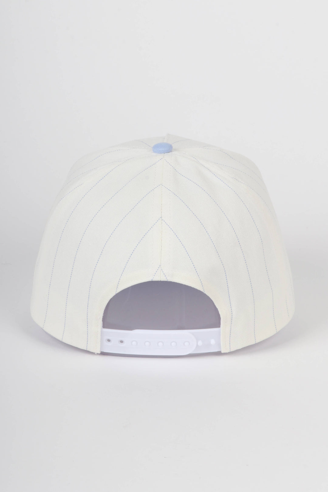 Pinstripe Two-Tone Baseball Cap: Black