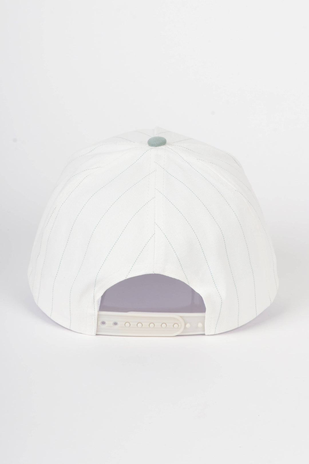 Pinstripe Two-Tone Baseball Cap: Black