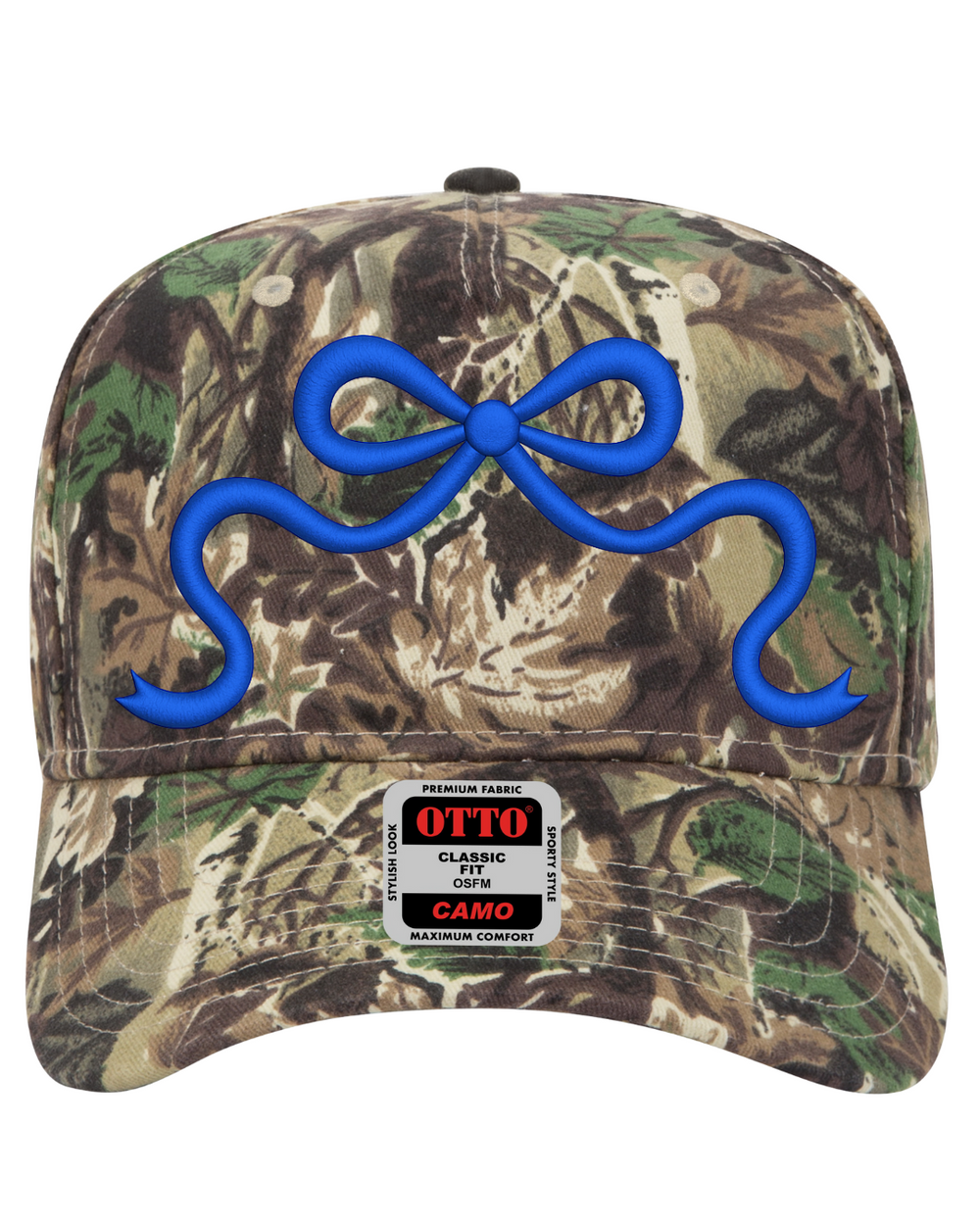 #5 Camo Blue Bow Hat