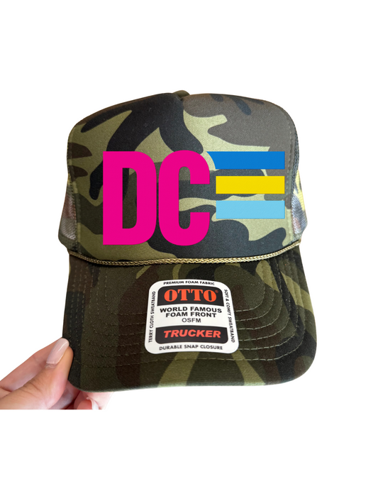 #15 CAMO Pink DC Hat