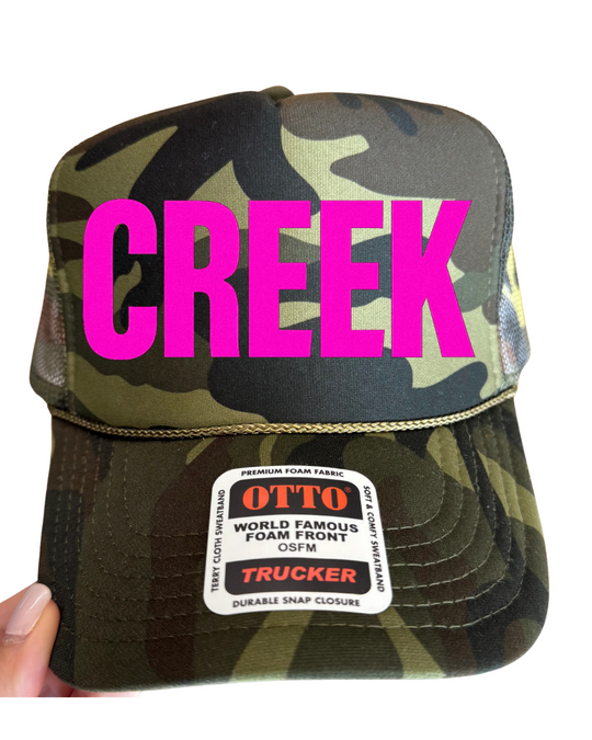 #11 CAMO Hot Pink CREEK Hat