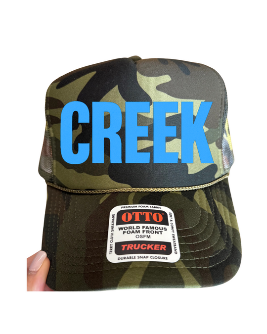 #13 CAMO Light Blue CREEK Hat