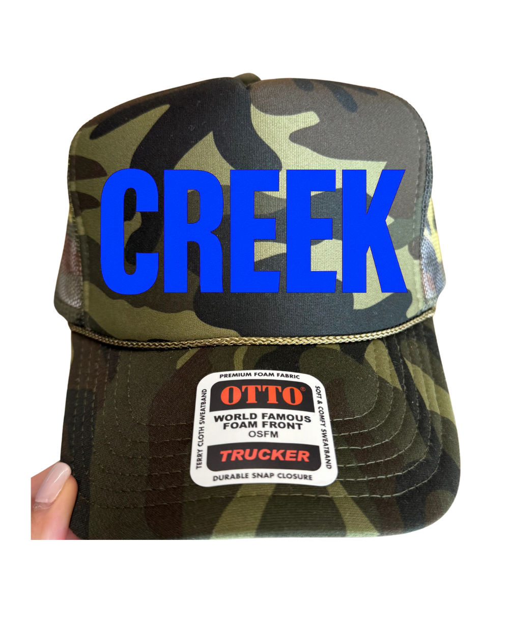 #12 CAMO Royal Blue CREEK Hat