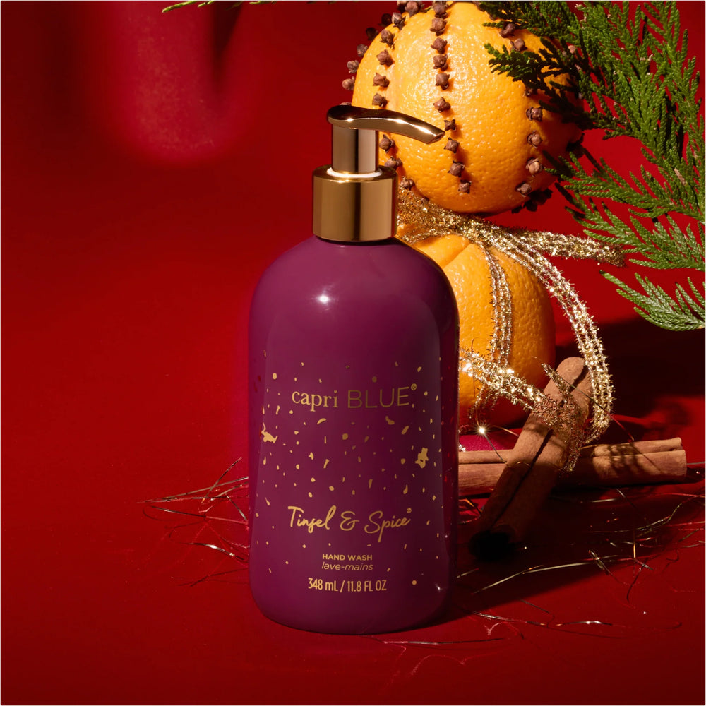 Capri BLUE Tinsel & Spice Glimmer Hand Wash