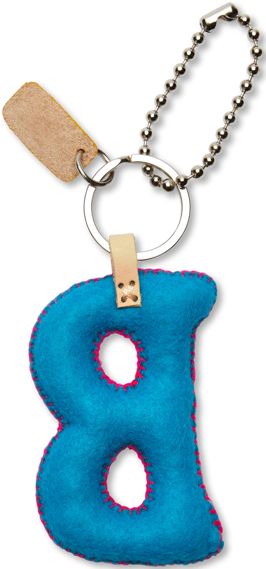 Consuela Turquoise Felt Alphabet Charms