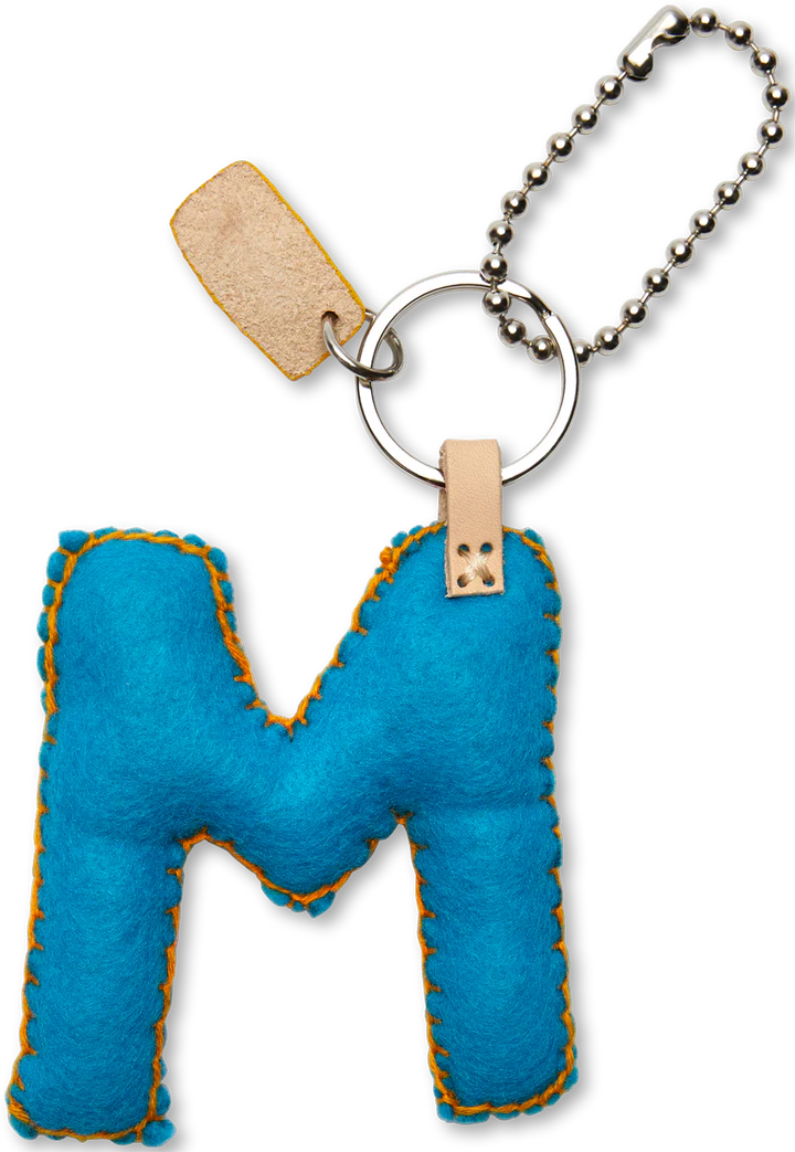 Consuela Turquoise Felt Alphabet Charms