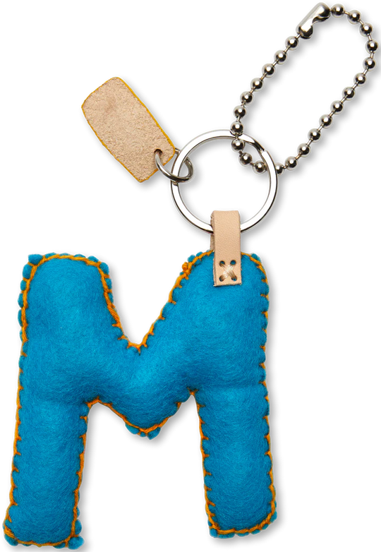 Consuela Turquoise Felt Alphabet Charms