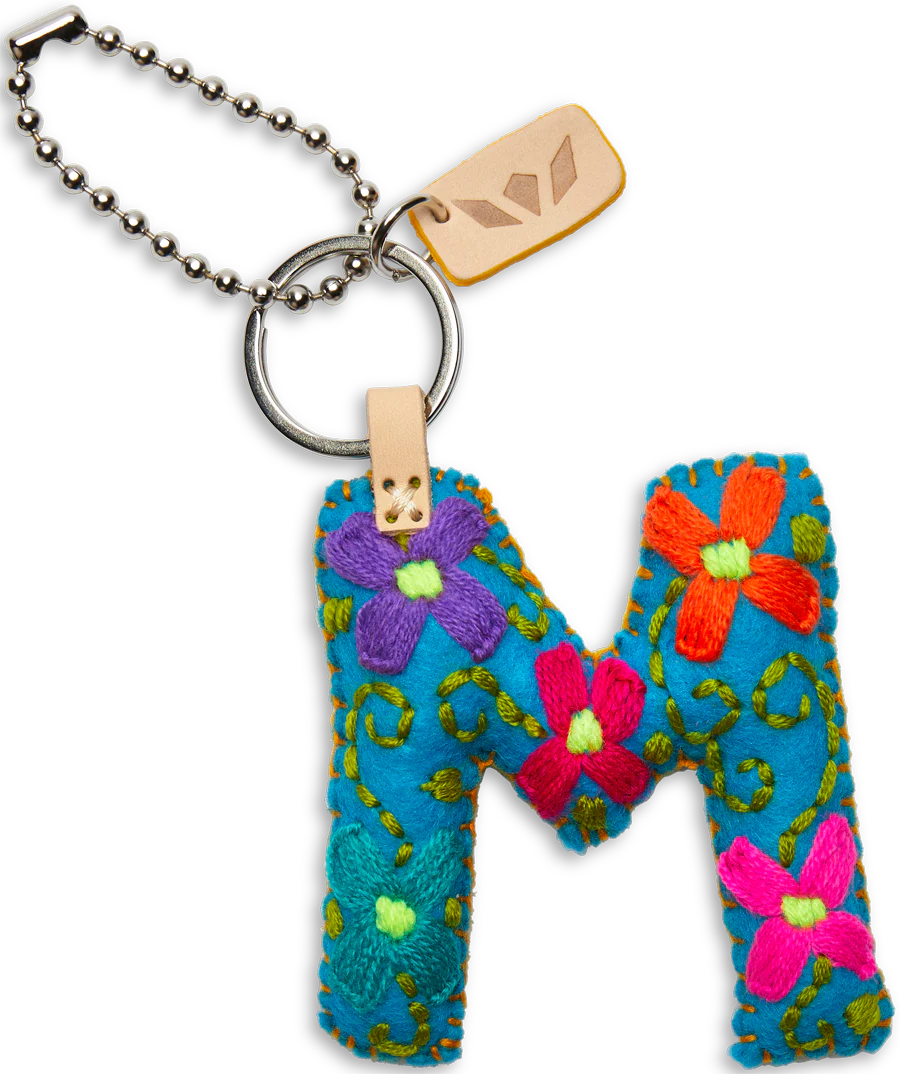 Consuela Turquoise Felt Alphabet Charms