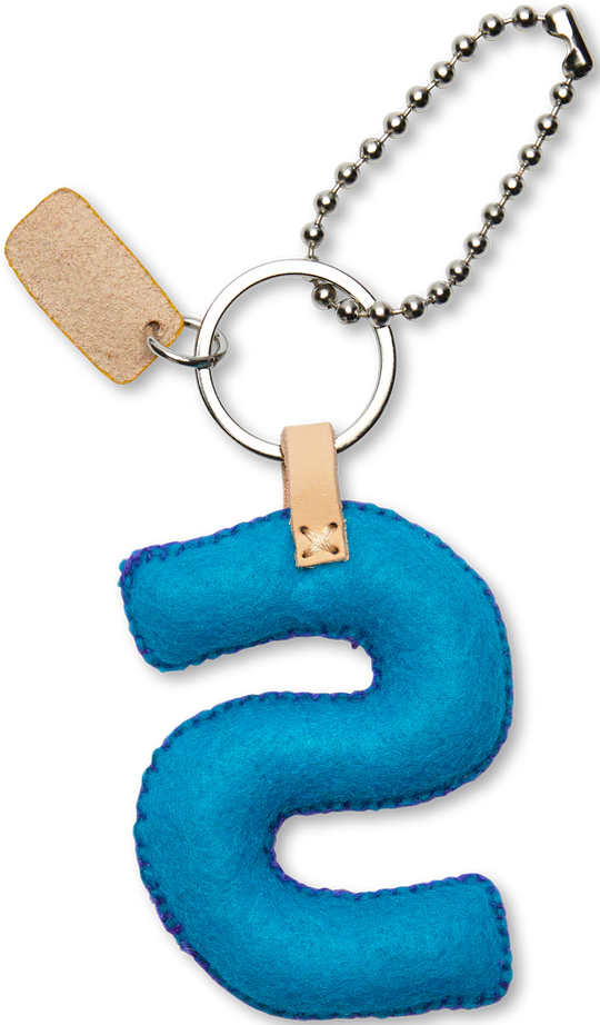 Consuela Turquoise Felt Alphabet Charms
