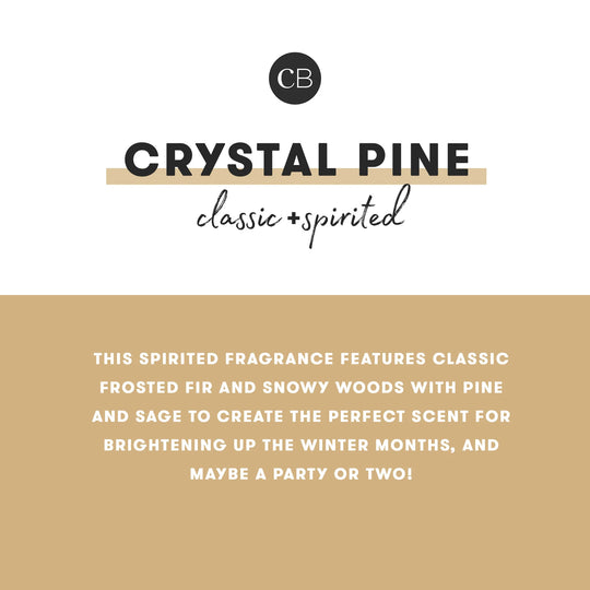 Capri BLUE Crystal Pine Glimmer Petite 8oz Candle