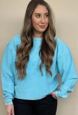 Zena Corded Sweatshirt - Friends Market Boutique
