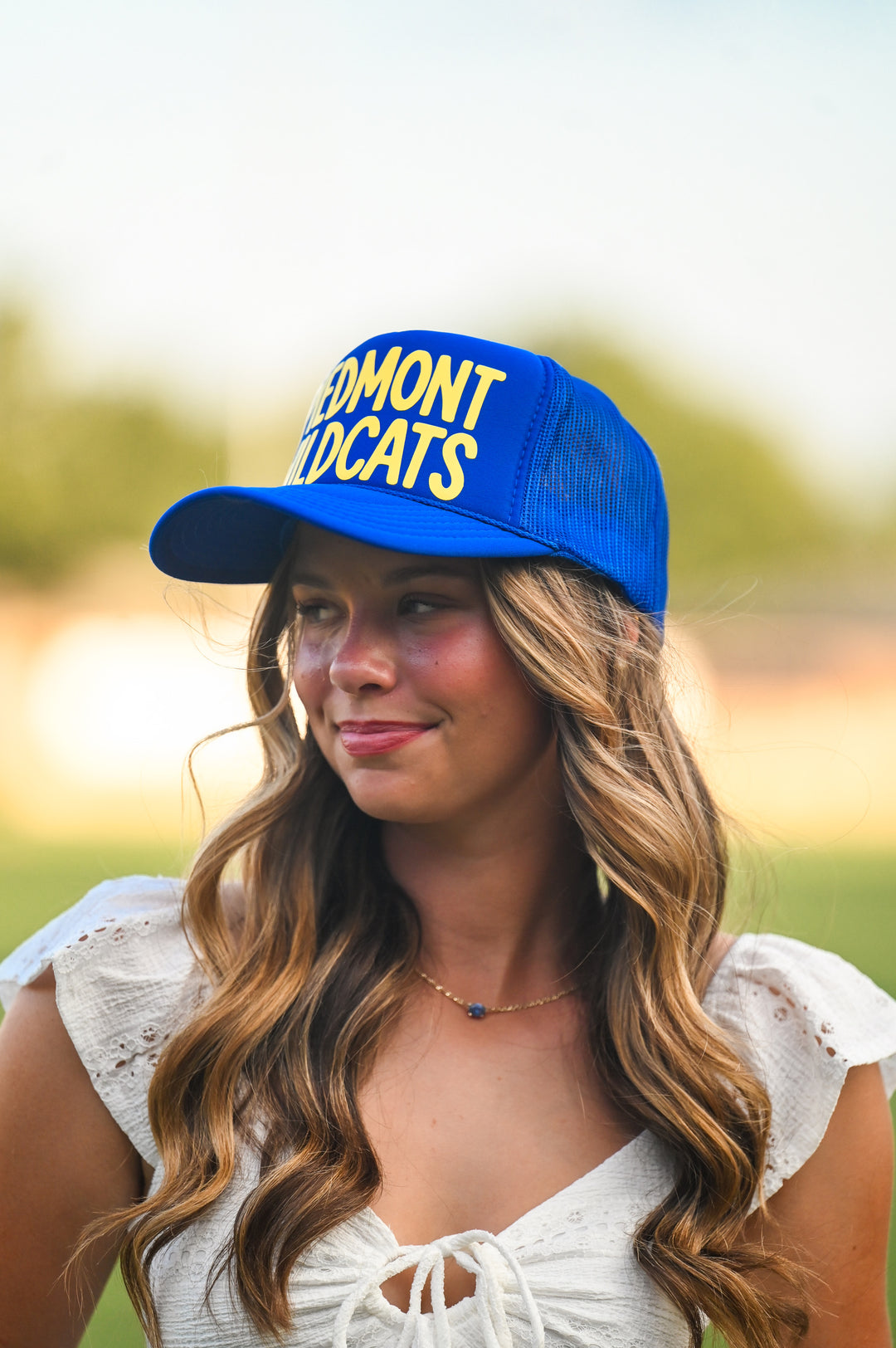 #6 Royal Blue PIEDMONT WILDCATS Hat