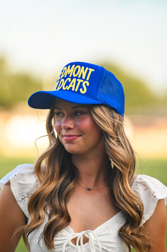 #6 Royal Blue PIEDMONT WILDCATS Hat