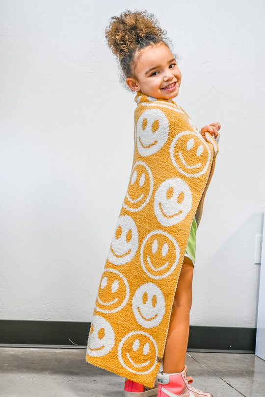 Little Happy Face Ultra Soft Blanket