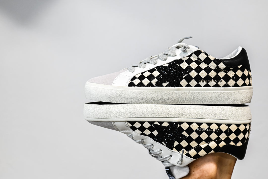 Flair Checkered Sneaker - Friends Market Boutique