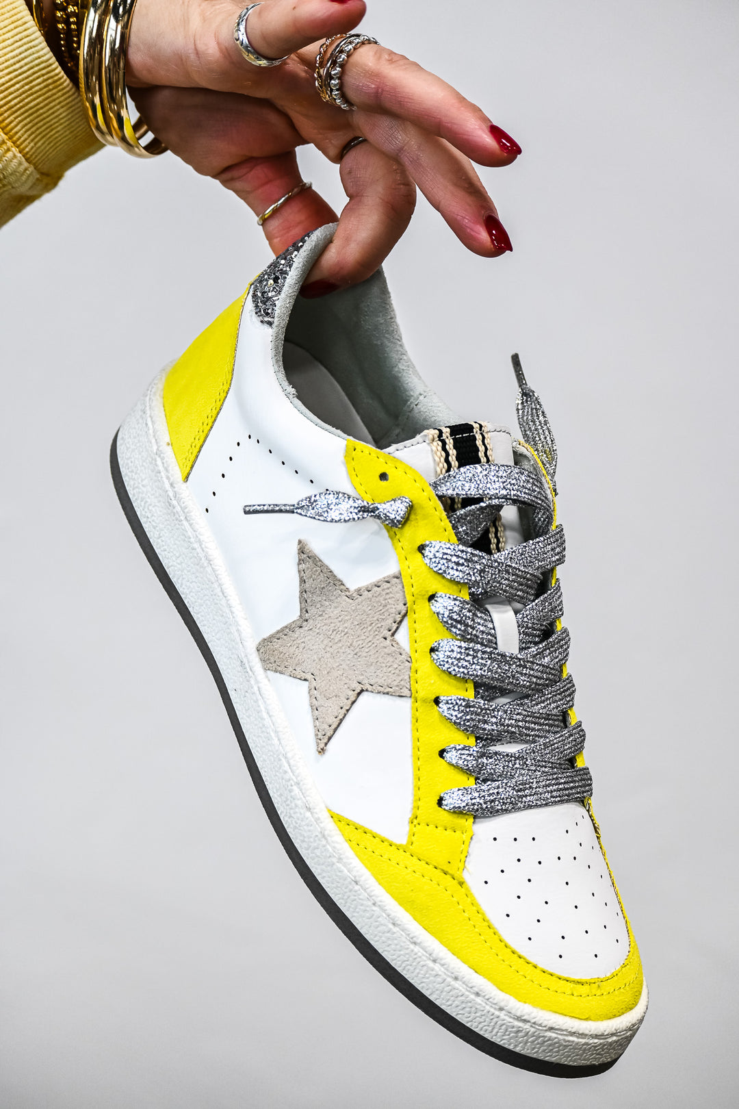 Paz Yellow Sneaker - Friends Market Boutique