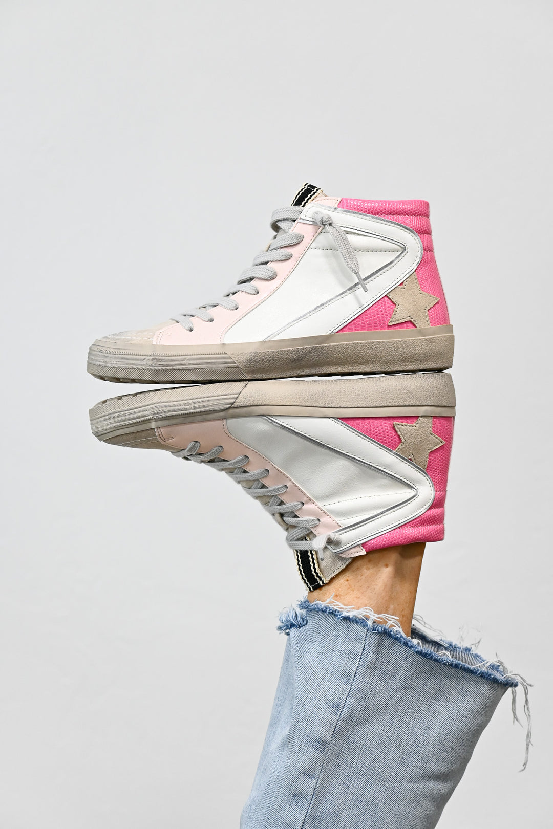 Roxanne Pink Sneaker - Friends Market Boutique