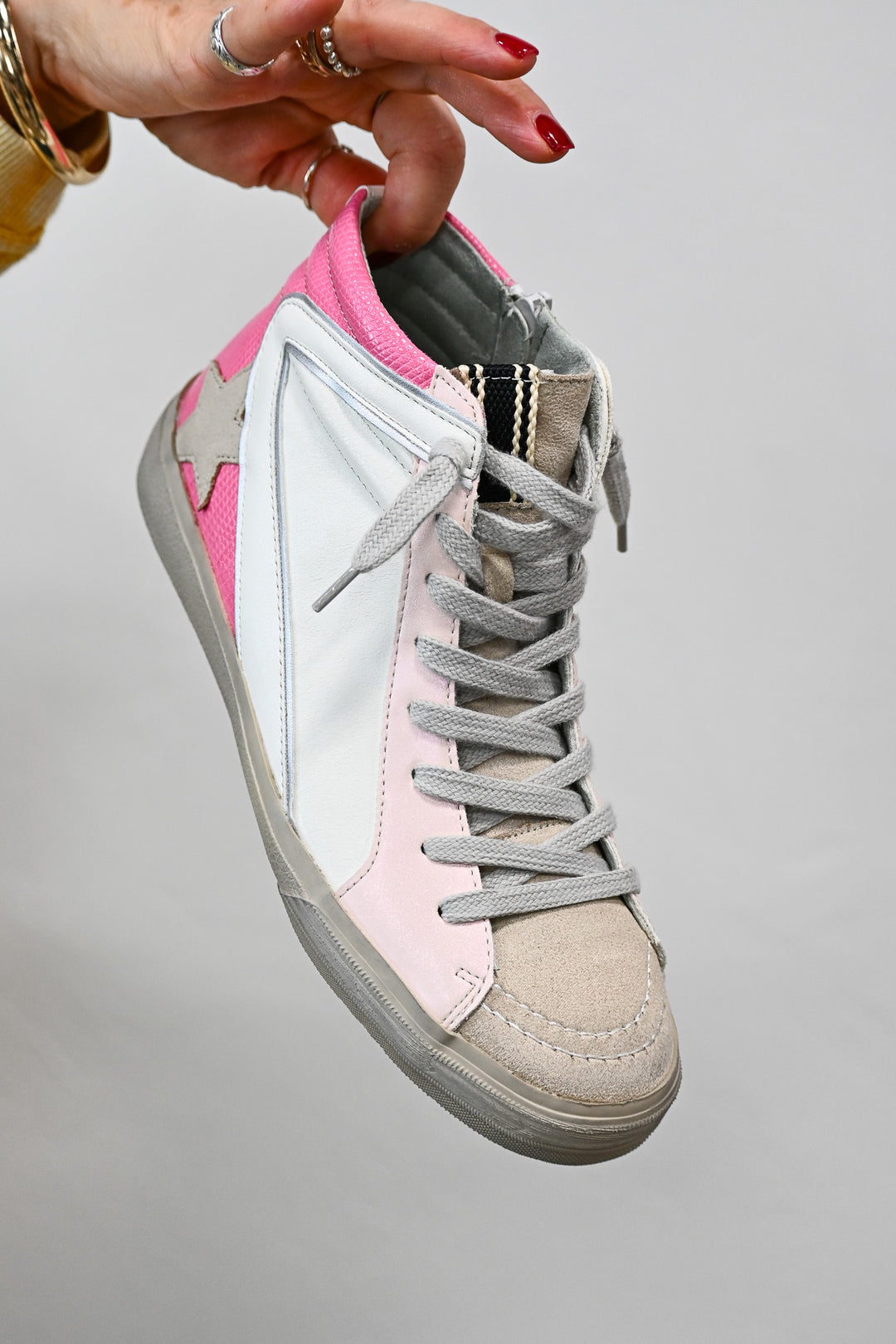 Roxanne Pink Sneaker - Friends Market Boutique
