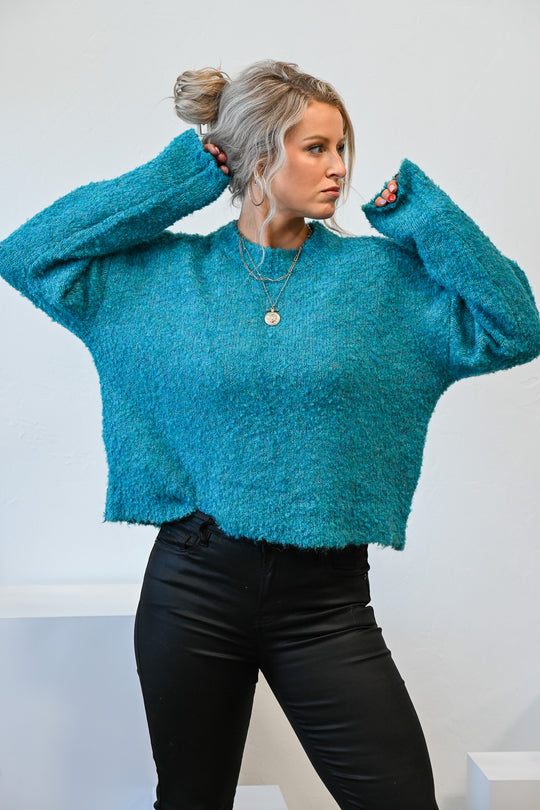 Zoey Fuzzy Sweater - Friends Market Boutique