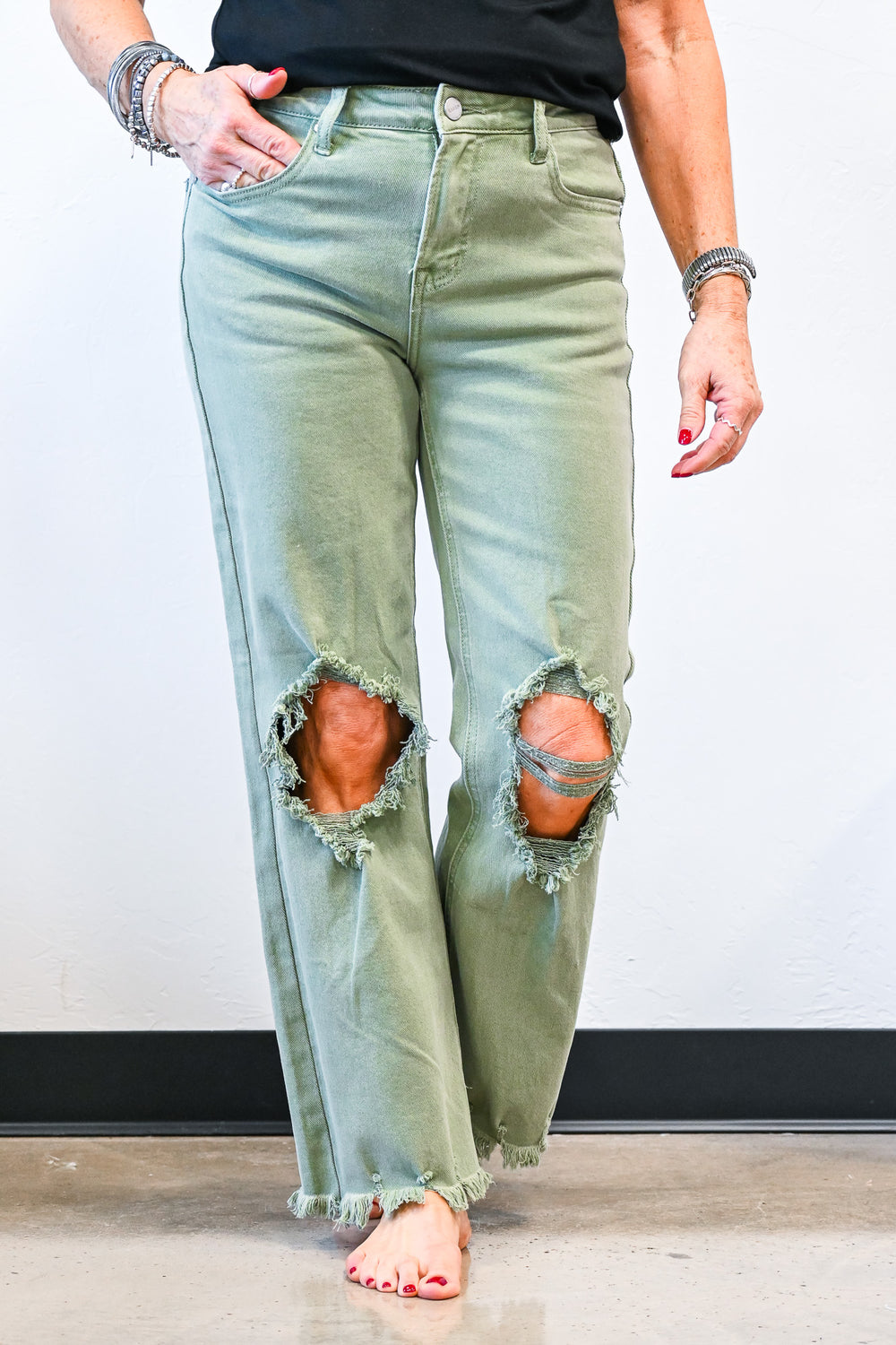 Val Olive Risen Jeans