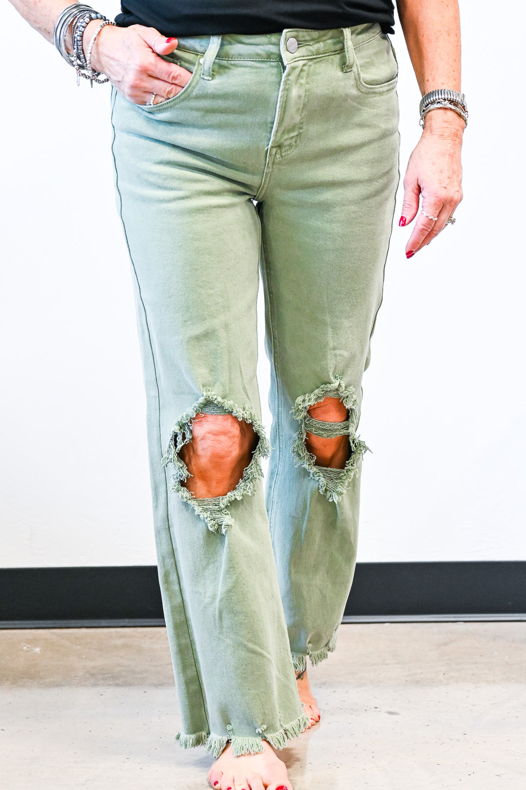Val Olive Risen Jeans