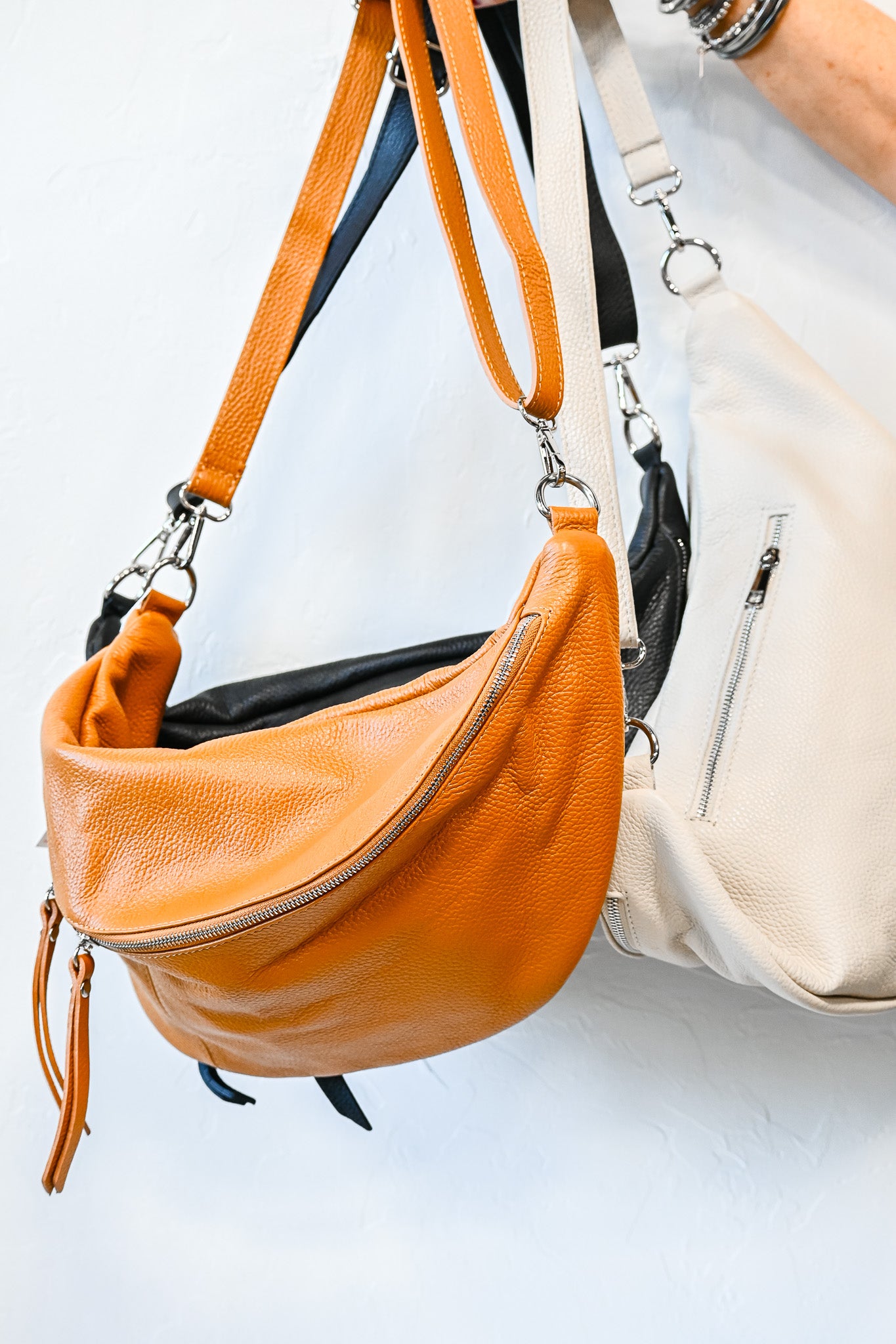 Flor Leather Sling Bag - Friends Market Boutique