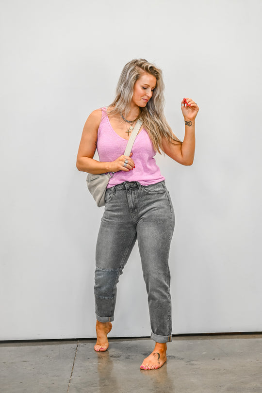 Frankie Kancan Mom Fit Jean