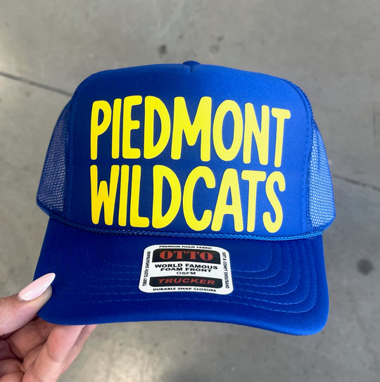 #6 Royal Blue PIEDMONT WILDCATS Hat