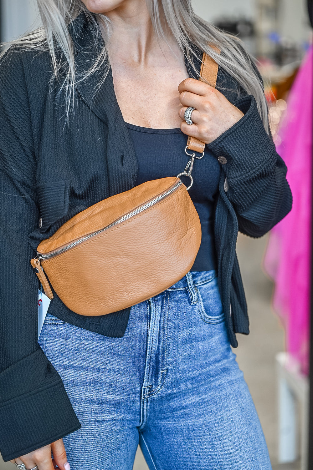 Sol Mini Leather Sling Bag - Friends Market Boutique