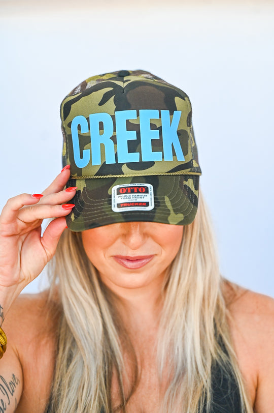 #13 CAMO Light Blue CREEK Hat