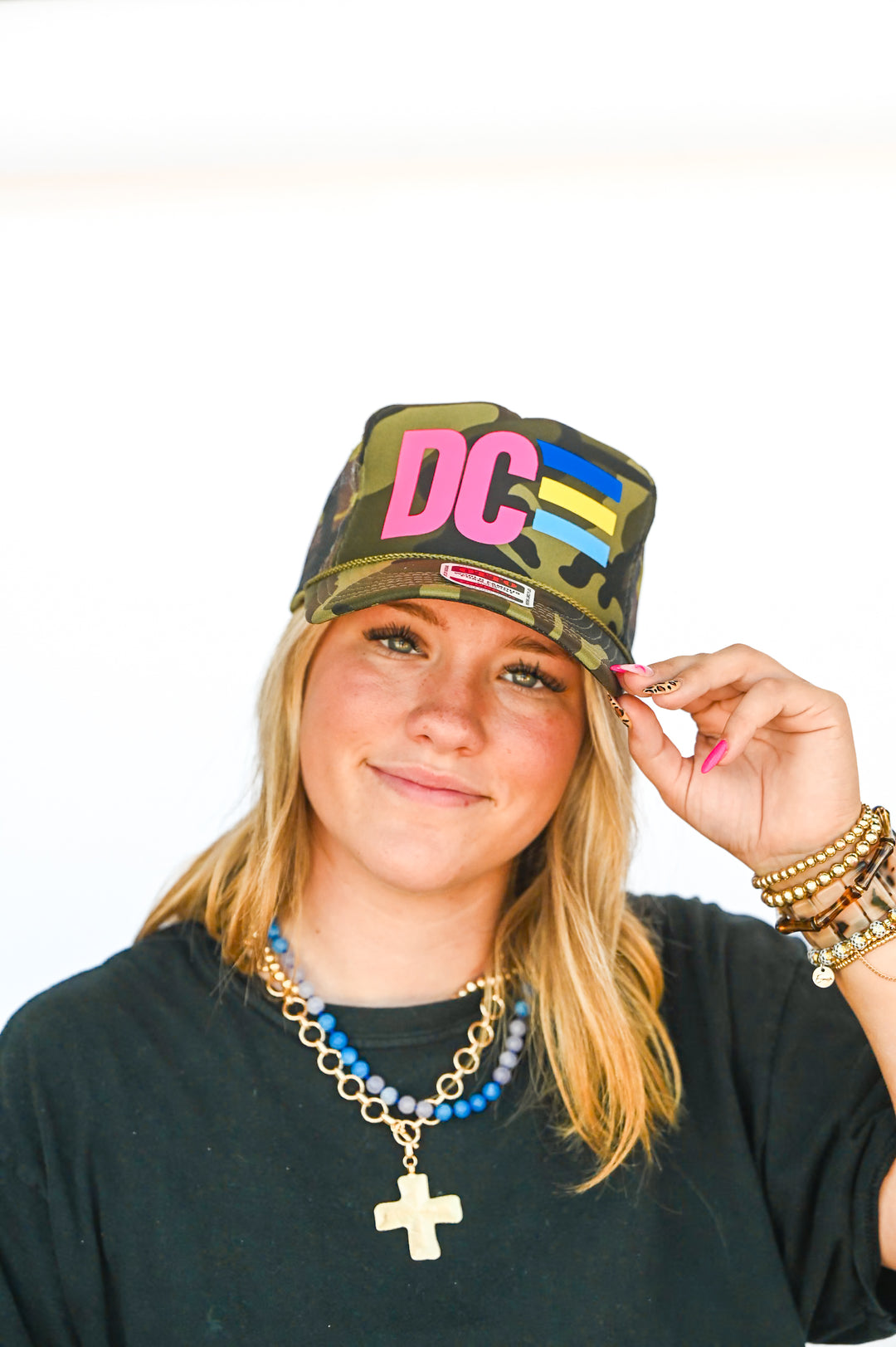 #15 CAMO Pink DC Hat