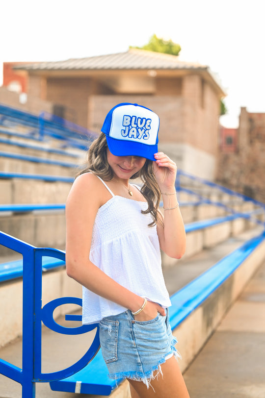 #15 Stacked BLUEJAYS Sparkle Hat