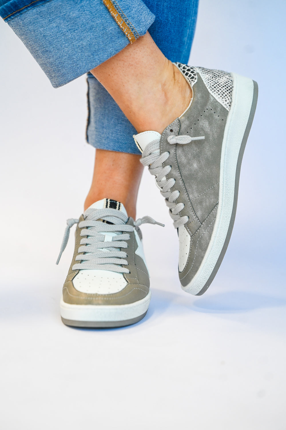 Paz Pewter Shu Shop Sneaker