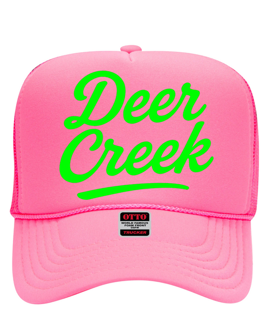 #8 Pink Deer Creek w/ Lime Green Hat