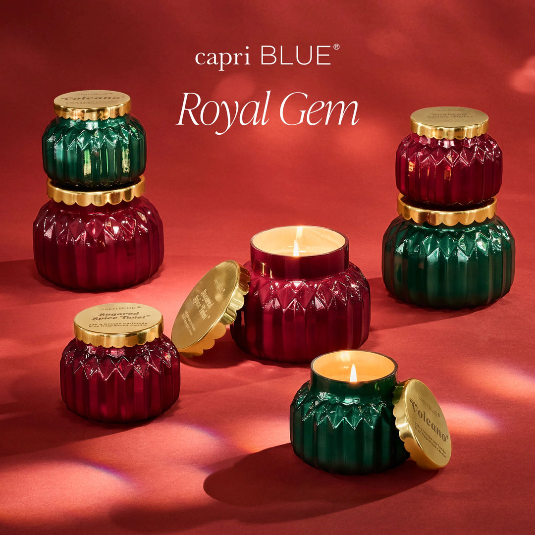 Capri BLUE Sugared Spice Twist Royal Gem Petite 8oz Candle