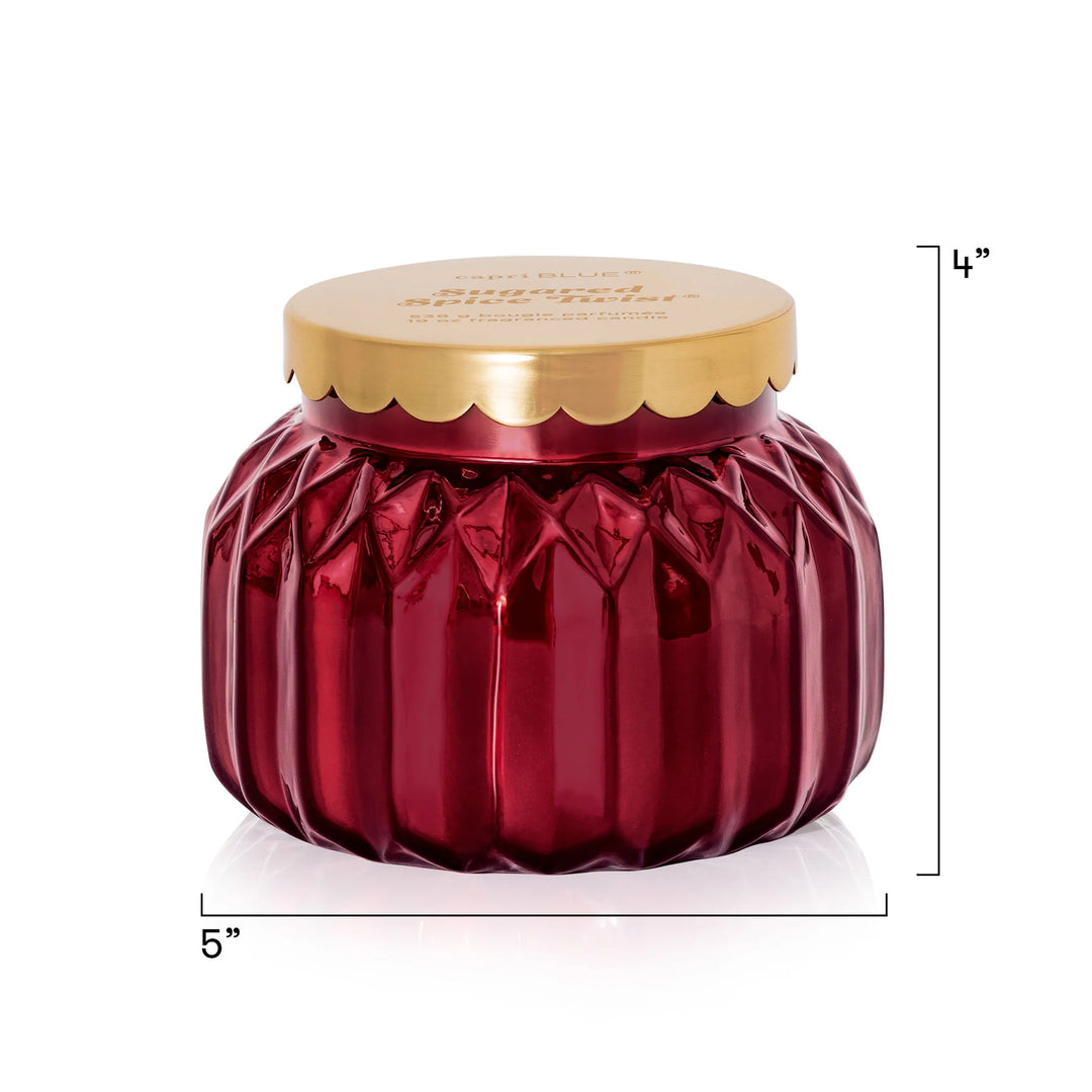 Capri BLUE Sugared Spice Twist Royal Gem 19oz Candle