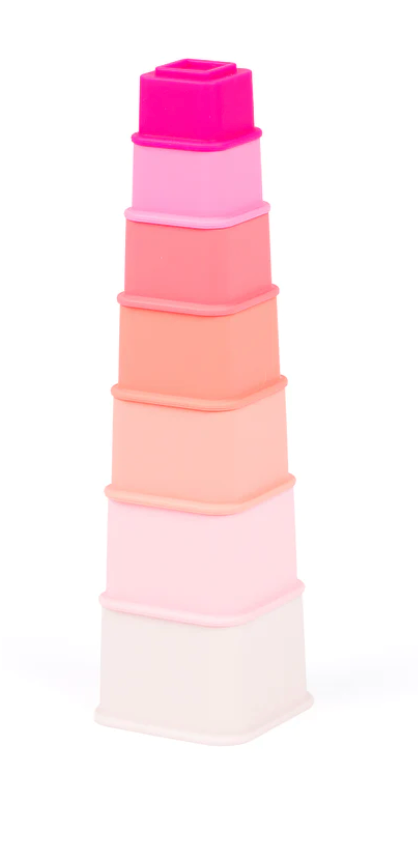 Jeweled Pink Happy Stacks - Friends Market Boutique