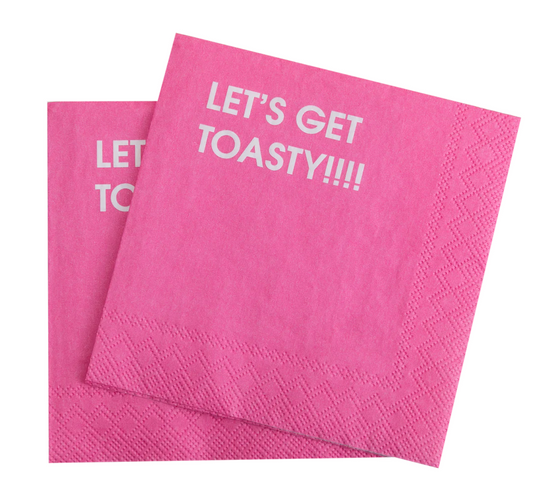 Let's Get Toasty Cocktail Napkins