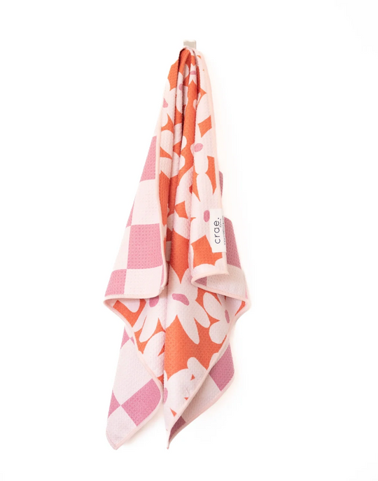 Check Your Blossoms Crae Reversible Hand Towel