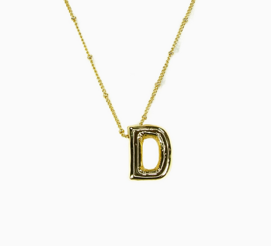 Bubble Initial Necklace