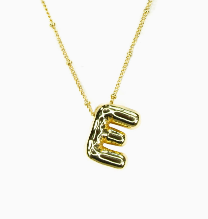 Bubble Initial Necklace