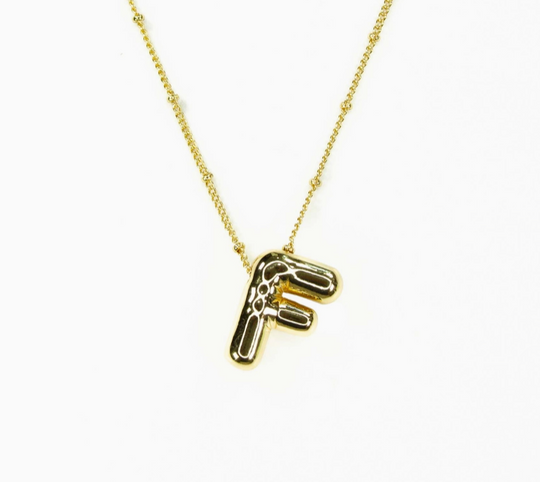 Bubble Initial Necklace