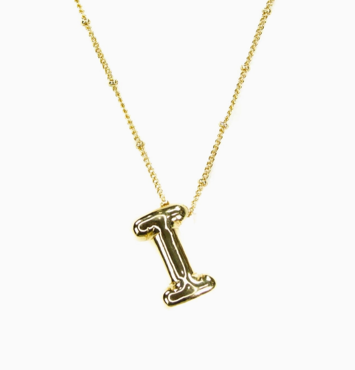 Bubble Initial Necklace