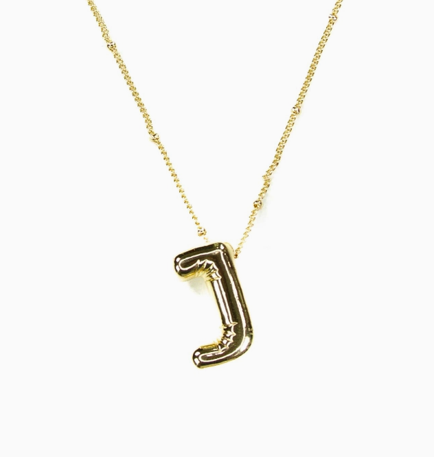 Bubble Initial Necklace