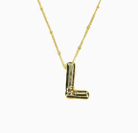 Bubble Initial Necklace