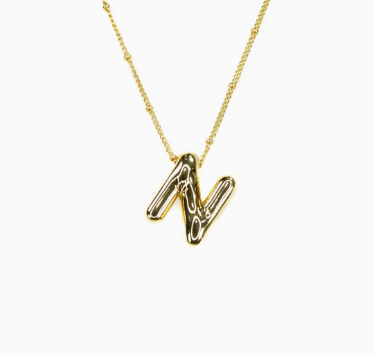 Bubble Initial Necklace