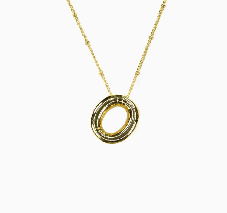 Bubble Initial Necklace