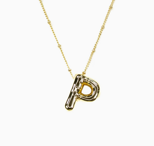 Bubble Initial Necklace