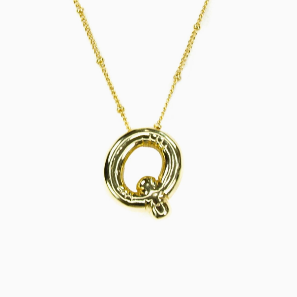 Bubble Initial Necklace