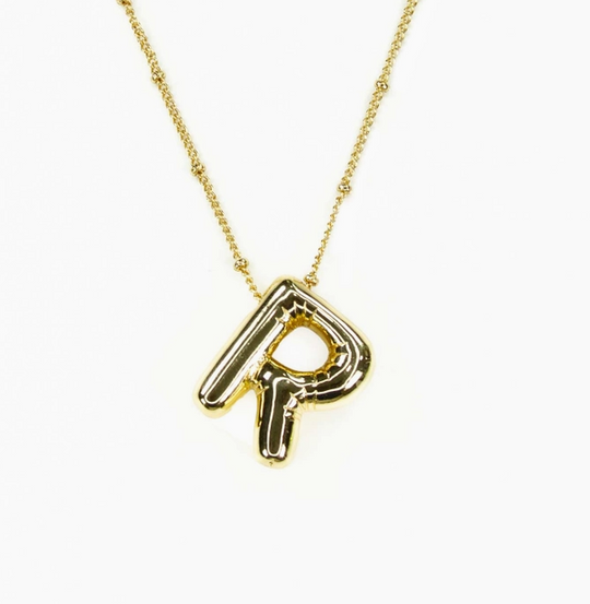 Bubble Initial Necklace